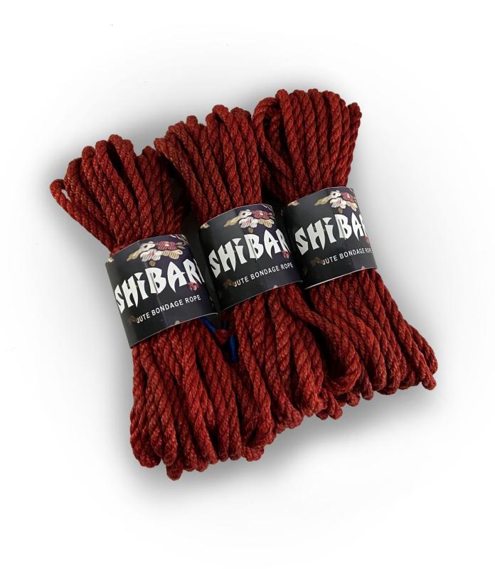 SO4005 Джутовая веревка для Шибари Feral Feelings Shibari Rope, 8 м красная
