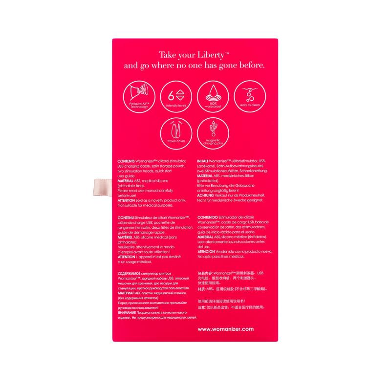 SO8745 Вакуумный клиторальный стимулятор Womanizer Liberty Pink