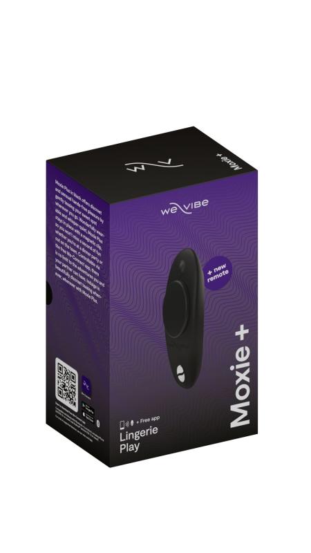 SO6973 Смарт-вібратор у трусики We-Vibe Moxie+ Satin Black, оновлений пульт ДК