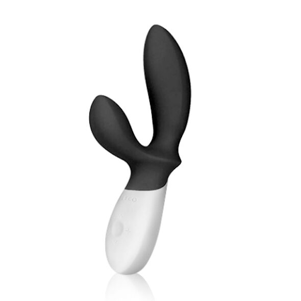 SO8086 Массажер простаты LELO Loki Wave Obsidian Black, 2 мотора, манящее движение + стимуляция промежности