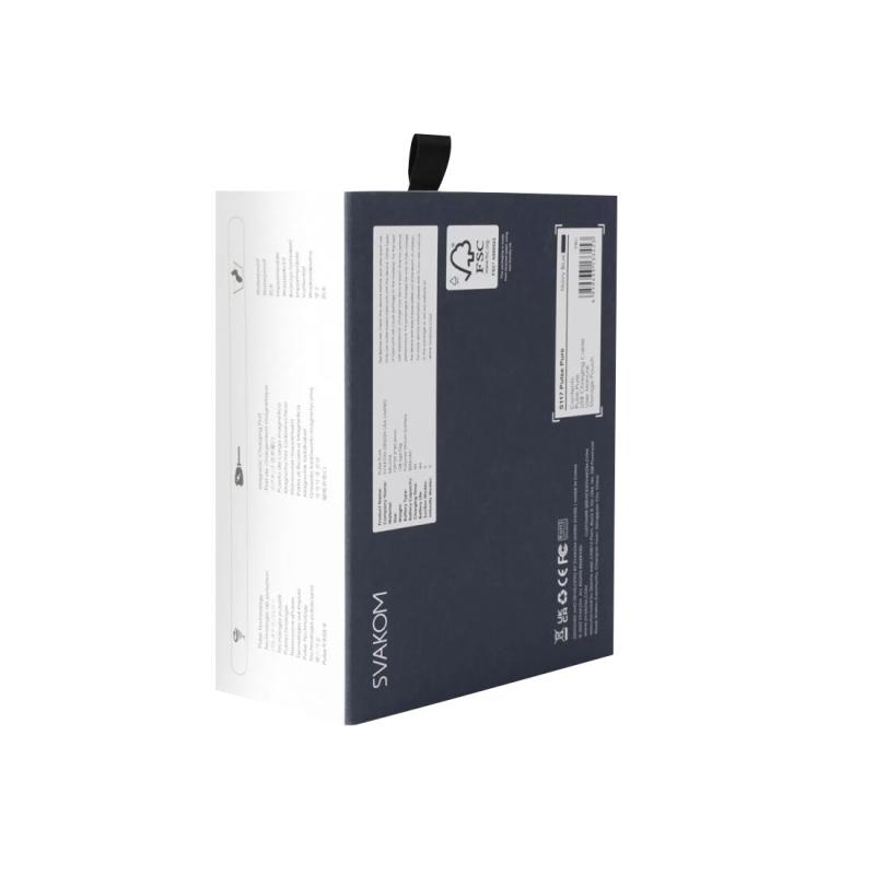 SO6994 Вакуумный клиторальный стимулятор Svakom Pulse Pure Navy Blue, 5 режимов, 5 интенсивностей в каждом