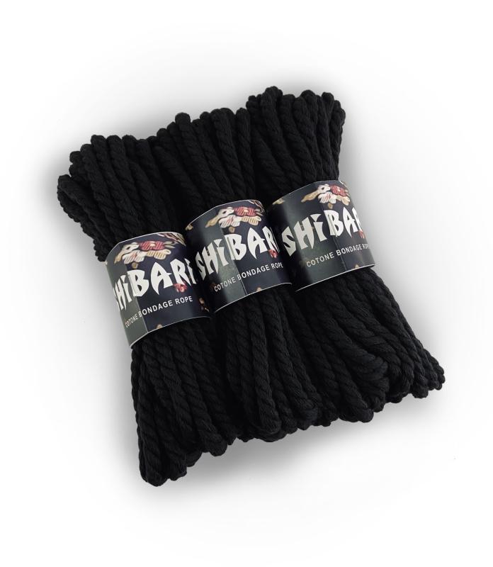 SO4002 Хлопковая веревка для Шибари Feral Feelings Shibari Rope, 8 м черная
