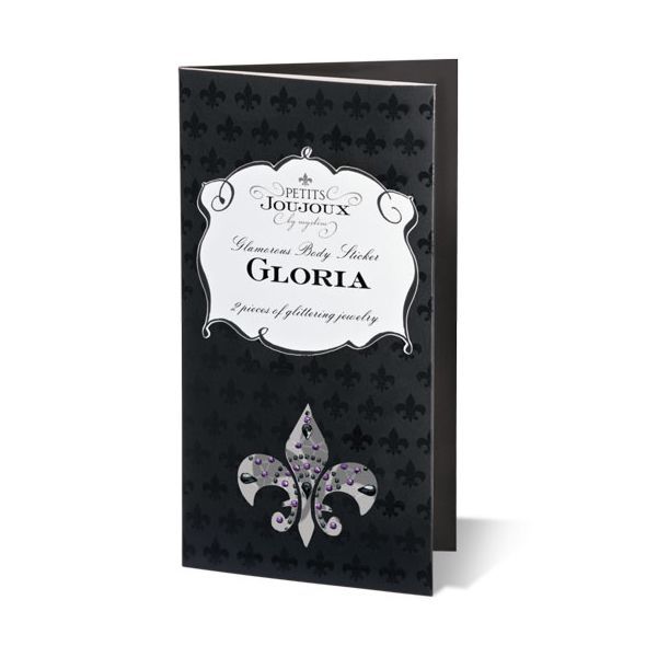 SO3137 Пэстис из кристаллов Petits Joujoux Gloria set of 2 - Black/Red, украшение на грудь