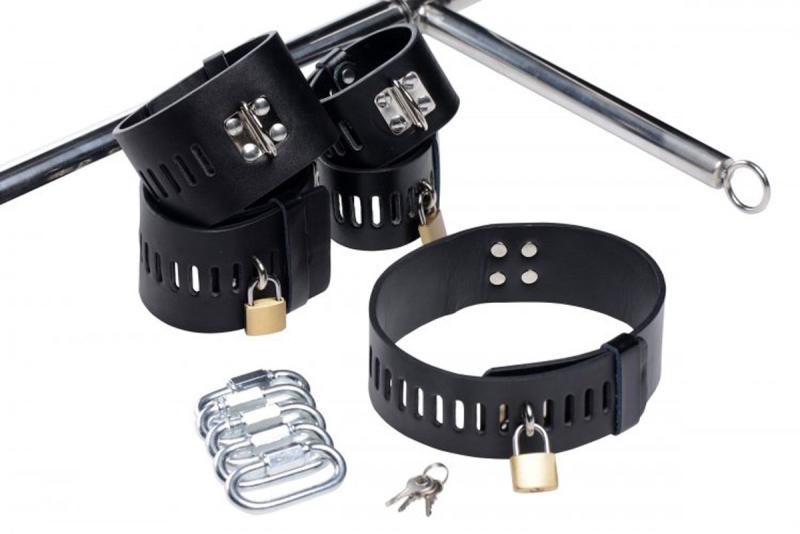 SO4422 Конструкция для фиксации с фаллоимитатором Imprisoned Metal Stockade with Dildo