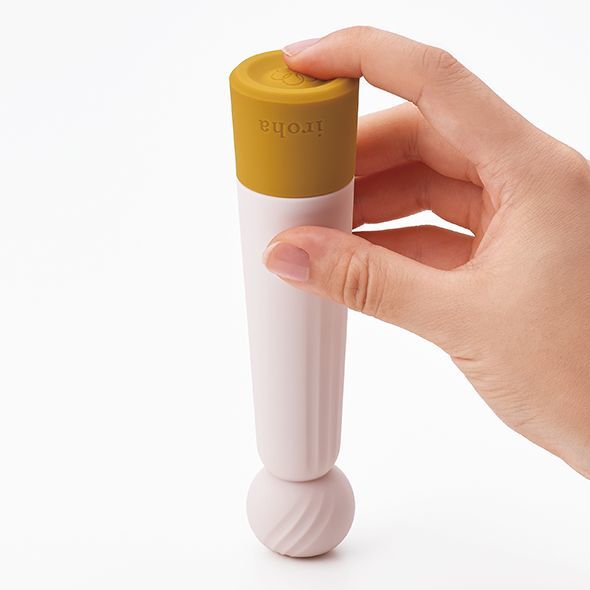 SO3325 Минивибратор IROHA RIN Kogane с экстра мягким кончиком, 4 режима работы, на батарейках