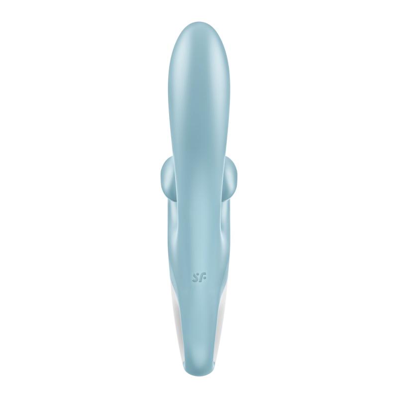 SO7777 Вибратор-кролик Satisfyer Touch Me Blue, двойной отросток, 3 мощных мотора