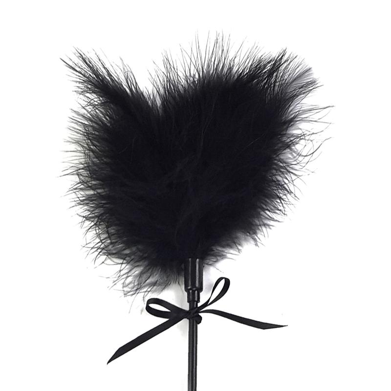 SO6608 Щекоталка со шлепалкой Пика Art of Sex - Puff Peak, цвет Черный