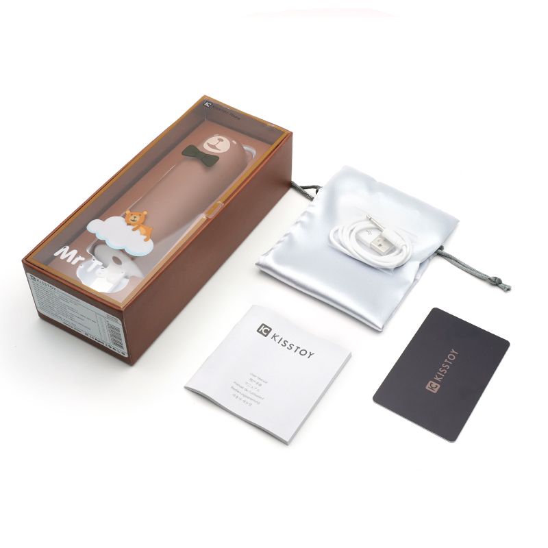 SO3623 Вибратор KISTOY Mr.Ted, реалистичный вибратор под видом мороженого, диаметр 43мм