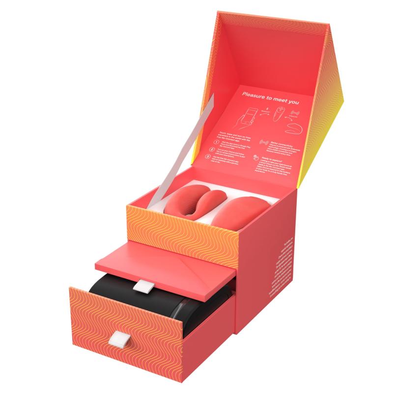 SO6920 Смарт-вибратор для пар We-Vibe Chorus Crave Coral, сенсорное управление вибрациями сжатием пульта