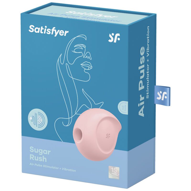 SO6073 Вакуумный клиторальный стимулятор с вибрацией Satisfyer Sugar Rush Rose