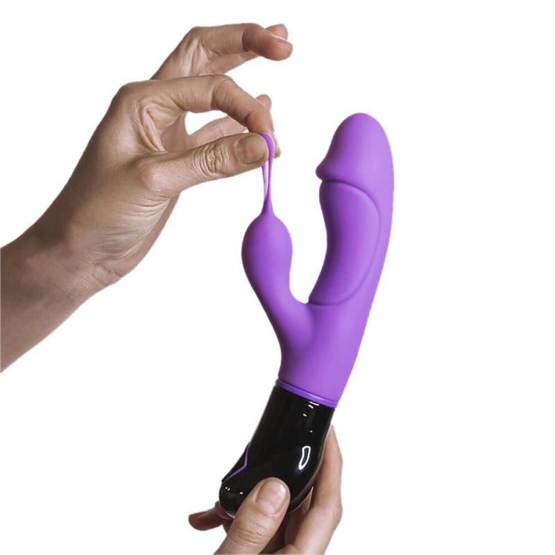 AD11083 Вибратор-кролик Adrien Lastic Ares с петелькой для пальца, на батарейках, 8 режимов работы