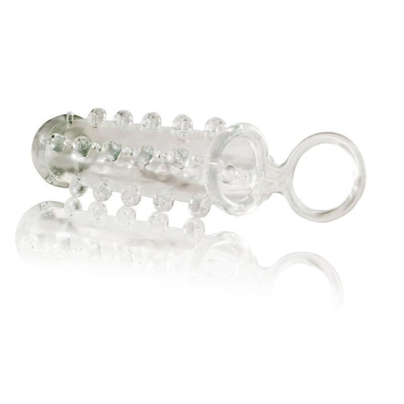 MD0609 Насадка на член Dorcel Mr. Orgasm с кольцом для мошонки, ультрастимулирующий рельеф