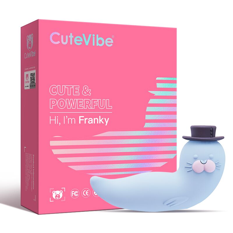 SO6549 Вакуумный вибратор CuteVibe Franky Blue