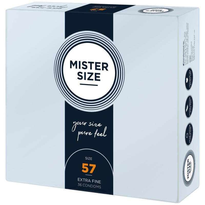 SO8052 Презервативы Mister Size - pure feel - 57 (36 condoms), толщина 0,05 мм