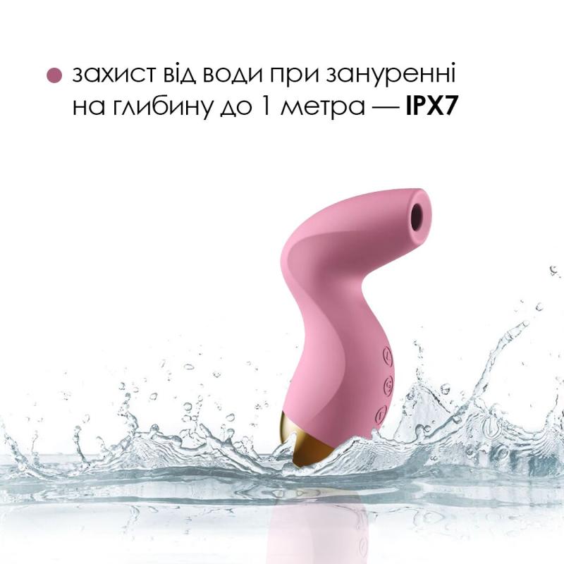 SO6993 Вакуумный клиторальный стимулятор Svakom Pulse Pure Pale Pink, 5 режимов, 5 интенсивностей в каждом