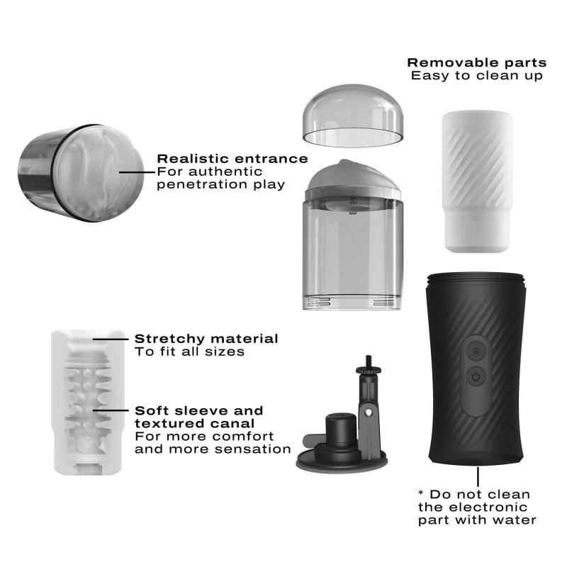 SO6832 Автоматический мастурбатор Dorcel THRUST BLOW, голосовое сопровождение, присоска