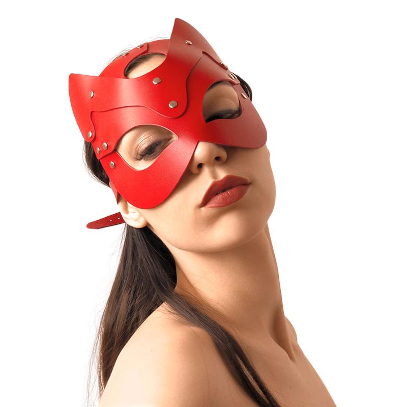 SO7769 Маска Кошечки Art of Sex - Cat Mask, Красный