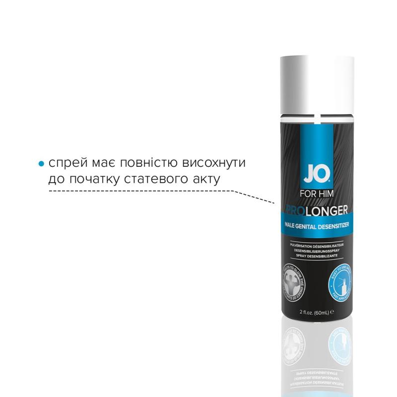 SO1832 Пролонгирующий спрей System JO Prolonger Spray with Benzocaine (60 мл) не содержит минеральных масел