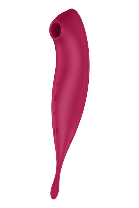 SO6715 Смарт-вибратор для клитора с вакуумной стимуляцией Satisfyer Twirling Pro+ dark red