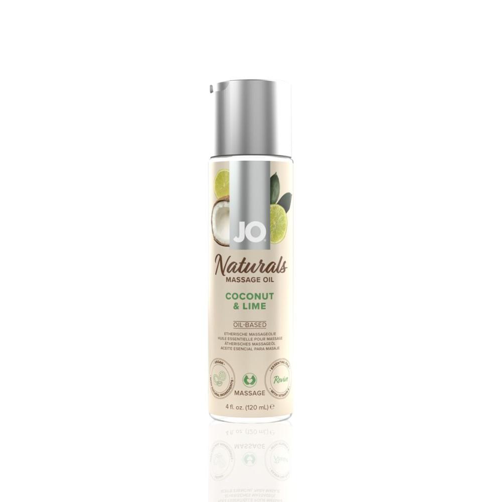 SO6164 Массажное масло System JO – Naturals Massage Oil – Coconut & Lime с натуральными эфирными маслами (1