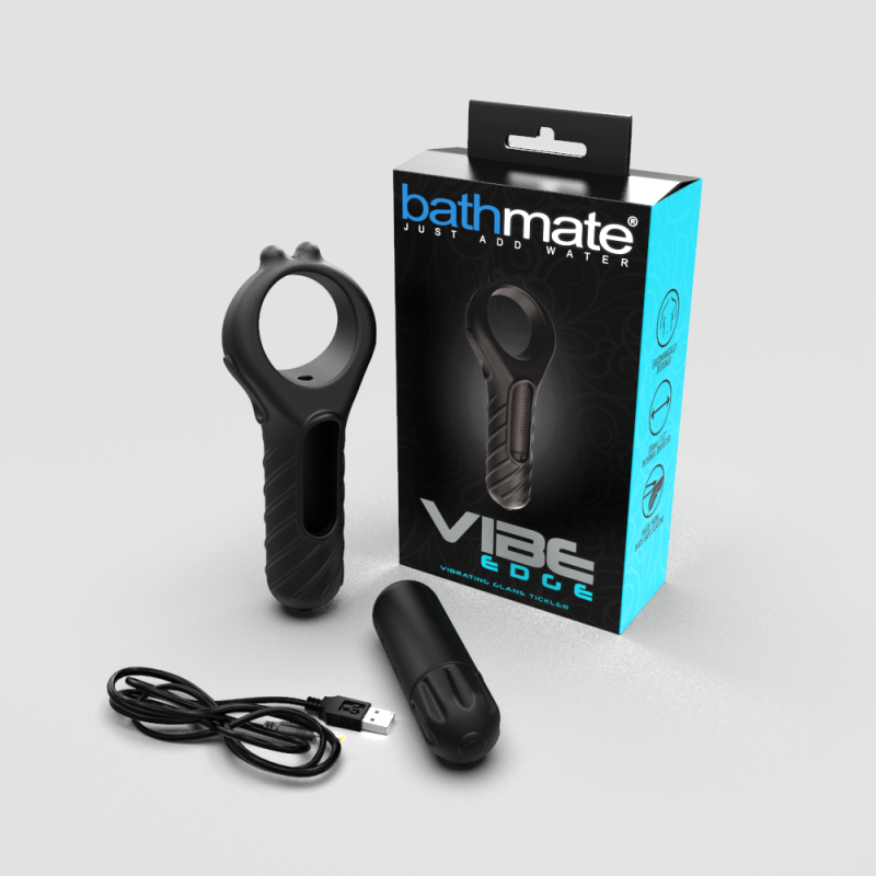 SO7503 Эрекционное кольцо с вибропулей Bathmate Vibe Edge, перезаряжаемое, 10 режимов