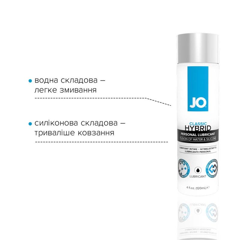 SO1682 Густая смазка водно-силиконоваяSystem JO Classic Hybrid (120 мл) без парабенов, глицерина и масел