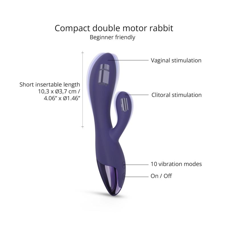 SO8683 Вибратор-кролик Love To Love FUNKY BUNNY - MIDNIGHT INDIGO