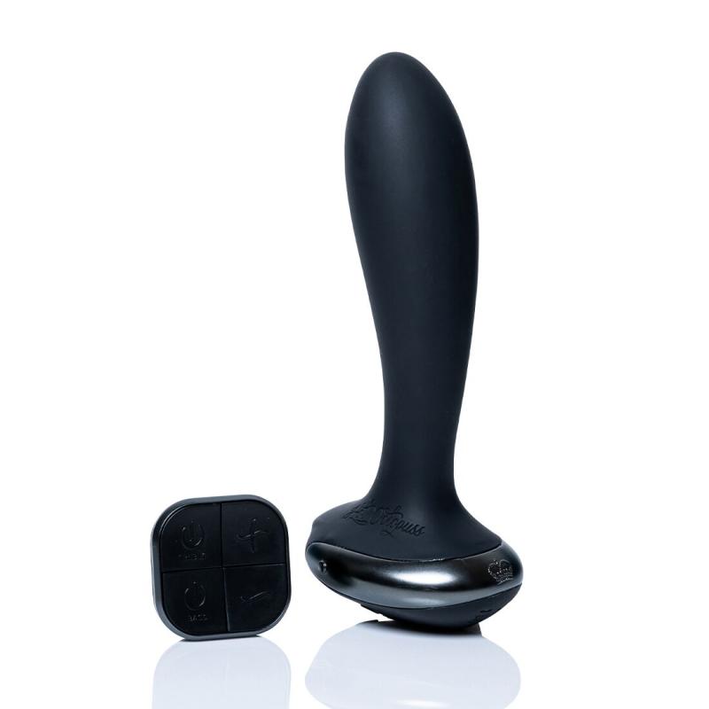 SO8729 Анальная вибропробка Hot Octopuss PleX with flex, Treble and Bass Technology, 2 мотора, пульт ДУ