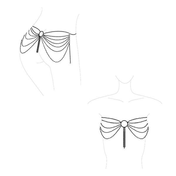 SO2660 Ланцюжок на трусики або ліф Bijoux Indiscrets MAGNIFIQUE Waist Chain - Gold, прикраса на тіло