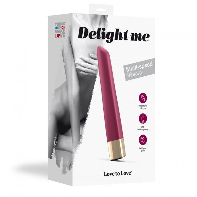 SO3083 Мощный минивибратор Love To Love Delight Me Prune с мягким кончиком, 16 режимов работы