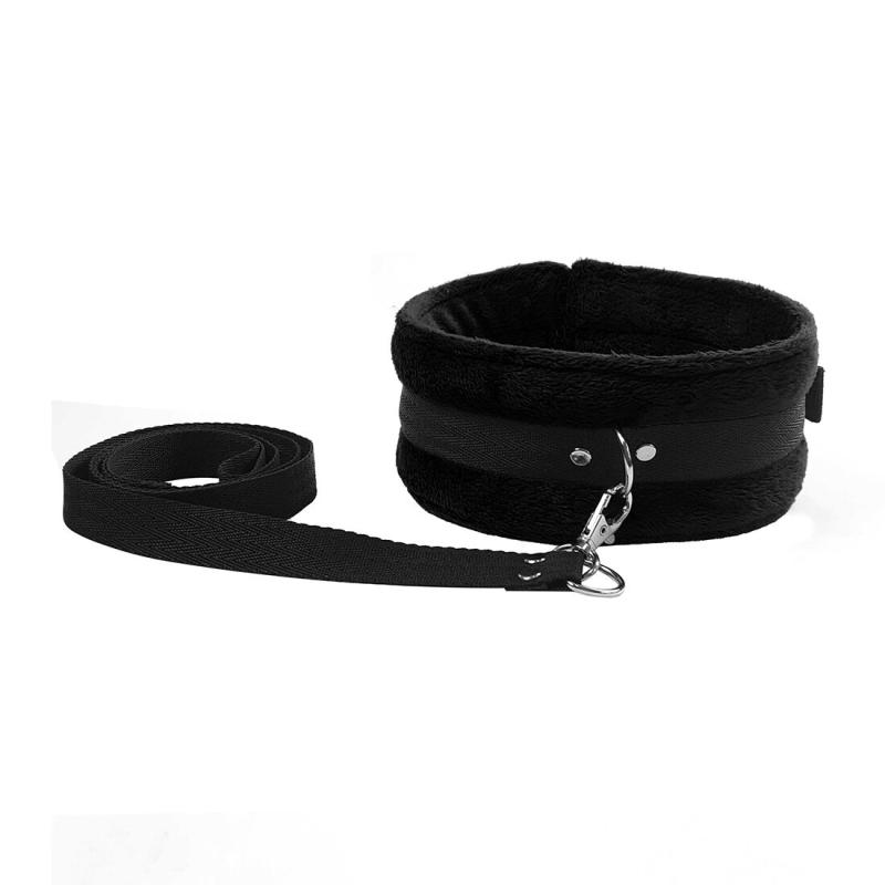 SO5158 Набор ошейник с поводком и маска Art of Sex - Soft Touch Light, Черный