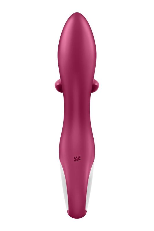 SO6285 Вибратор кролик с тройным отростком Satisfyer Embrace me Berry, 2 мотора, диаметр 3,6 см