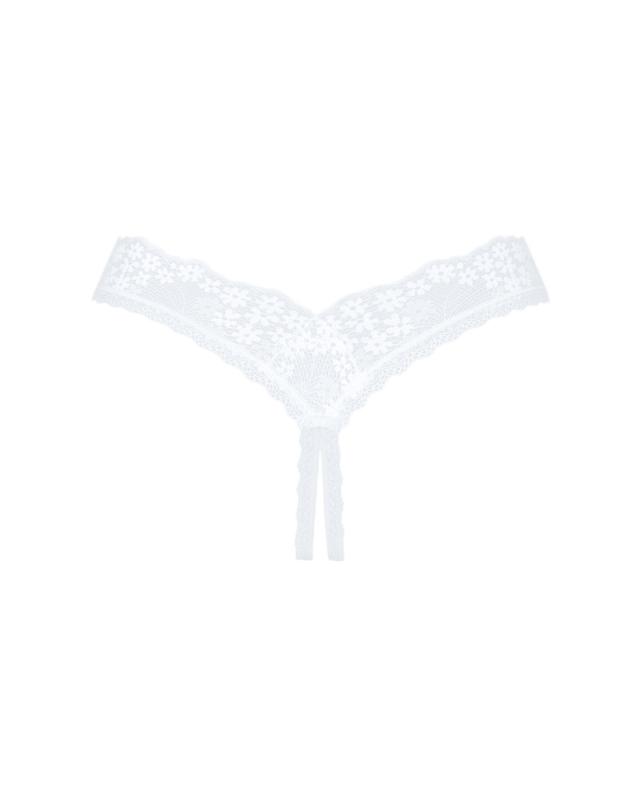 SO8189 Кружевные танга с доступом Obsessive Heavenlly crotchless thong  M/L, с доступом