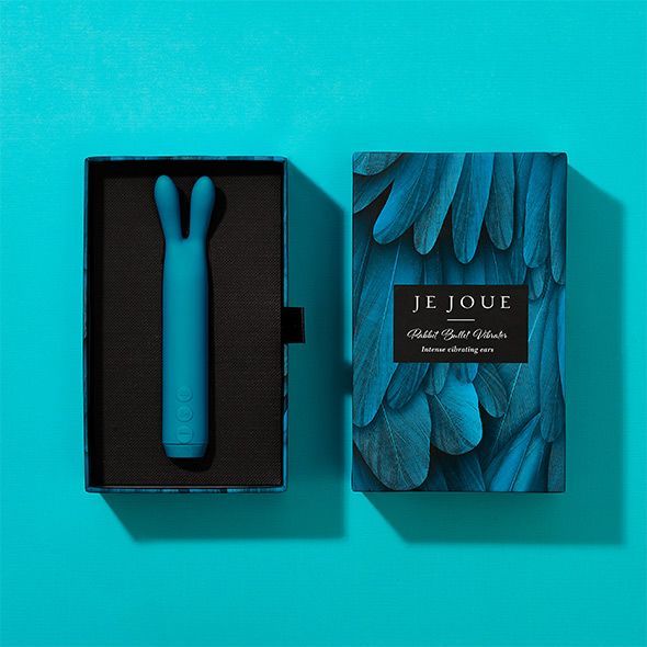SO3032 Вібратор з вушками Je Joue - Rabbit Bullet Vibrator Teal, глибока вібрація