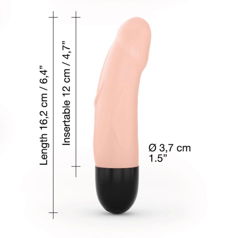 SO7392 Вибратор Dorcel Real Vibration S Flesh 2.0, диам 3,7см, перезаряжаемый, для точки G