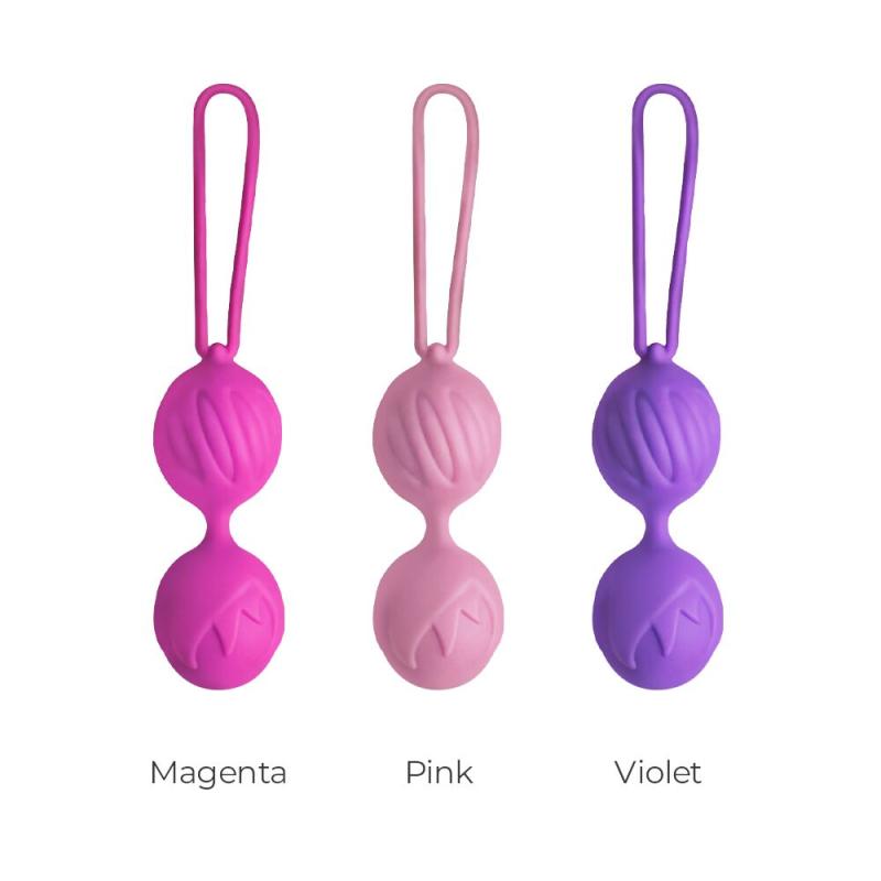 AD40443 Вагинальные шарики Adrien Lastic Geisha Lastic Balls Mini Violet (S), диаметр 3,4см, масса 85г