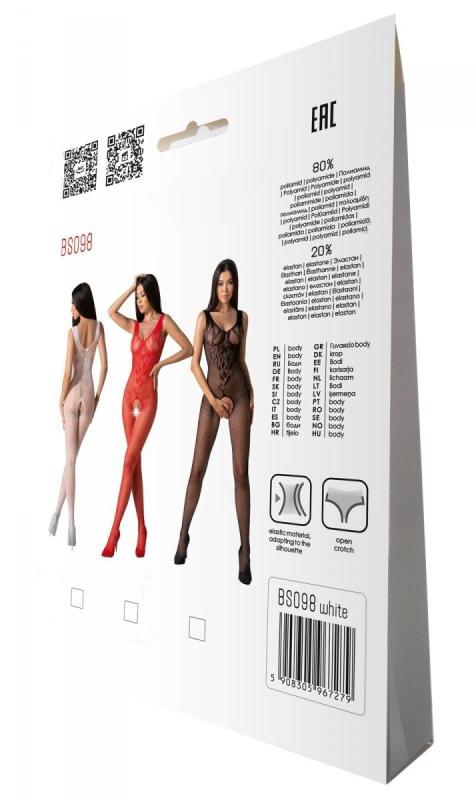 SO8937 Бодистокинг Passion BS098 white