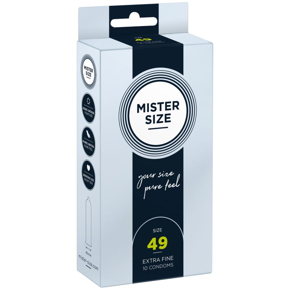 SO8043 Презервативы Mister Size - pure feel - 49 (10 condoms), толщина 0,05 мм