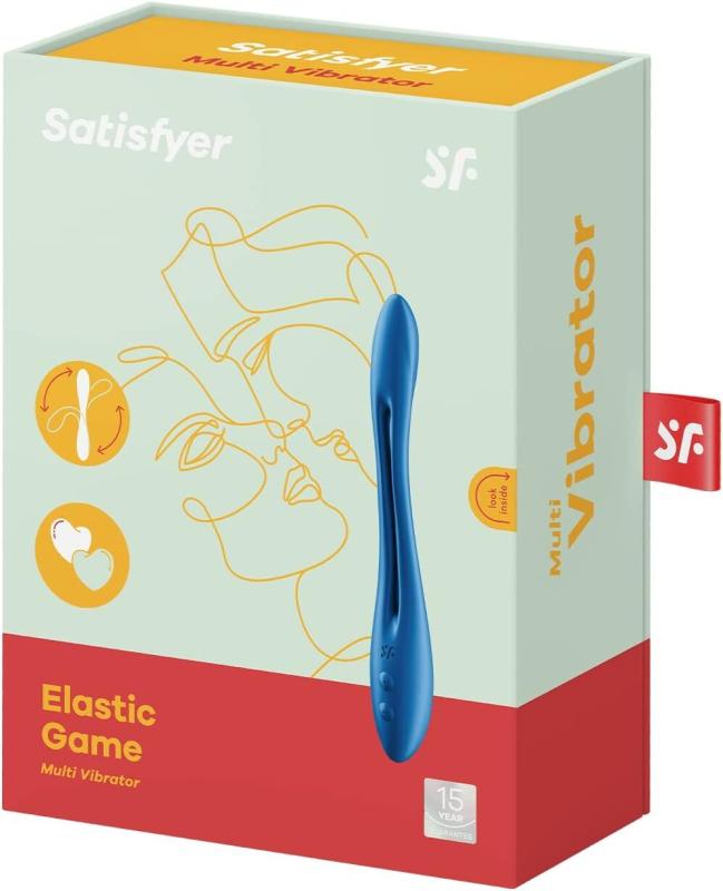SO8496 Универсальный гибкий вибратор для пар Satisfyer Elastic Game Dark Blue