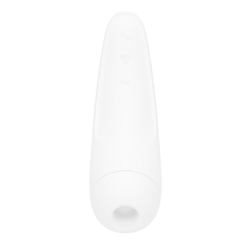 SO3783 Вакуумный клиторальный стимулятор Satisfyer Curvy 2+ White с управлением через интернет