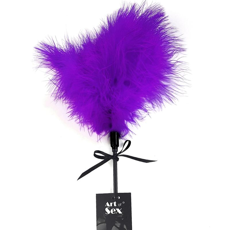 SO6968 Щекоталка со шлепалкой Пика Art of Sex - Puff Peak, цвет Фиолетовый