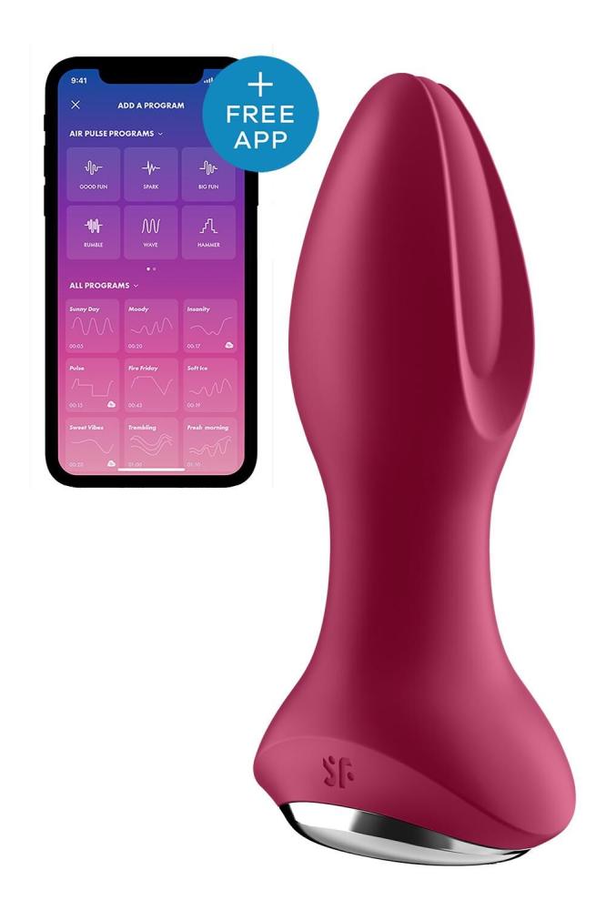 SO6280 Анальная смарт вибропробка с жемчужным массажем Satisfyer Rotator Plug 2+ Violet
