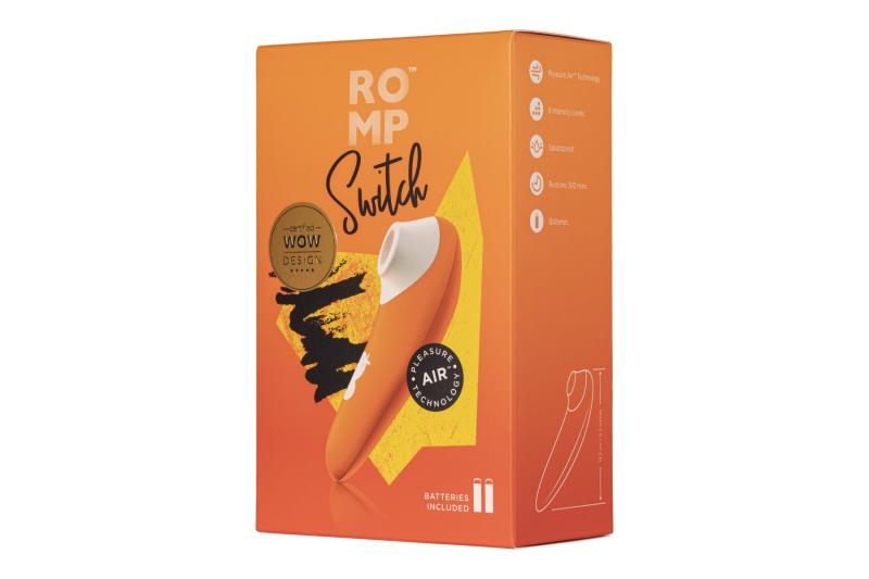 SO6957 Недорогой вакуумный стимулятор Romp Switch, на батарейках, 6 интенсивностей, 5 часов работы
