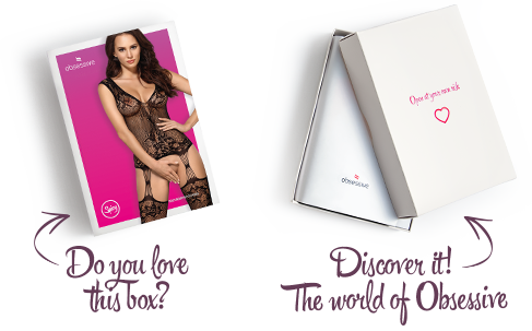 SO7228 Бодистокинг Obsessive Bodystocking F221 S/M/L, силуэтный цветочный рисунок, имитация чулок