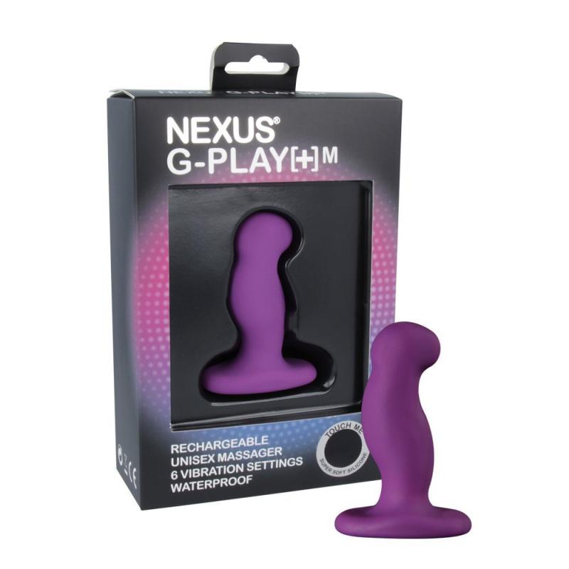 GPM002 Вибромассажер простаты Nexus G-Play Plus M Purple, макс. диаметр 3 см, перезаряжаемый