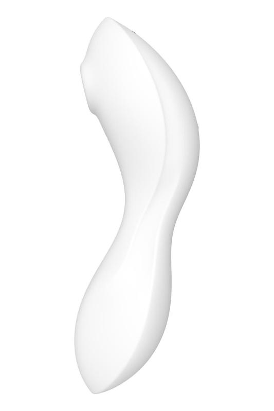 SO6725 Вакуумный смарт-стимулятор с вибрацией Satisfyer Curvy Trinity 5 (White), управление со смартфона