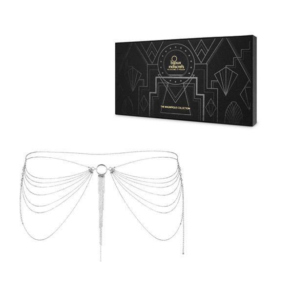 SO2659 Цепочка трусики или лиф Bijoux Indiscrets Magnifique Waist Chain - silver, украшение на тело