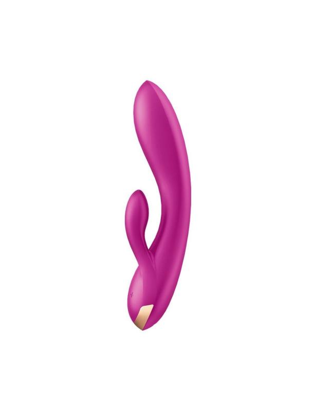 SO6093 Смарт вибратор кролик с двойным отростком Satisfyer Double Flex Violet