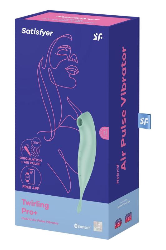SO6716 Смарт-вибратор для клитора с вакуумной стимуляцией Satisfyer Twirling Pro+ Mint