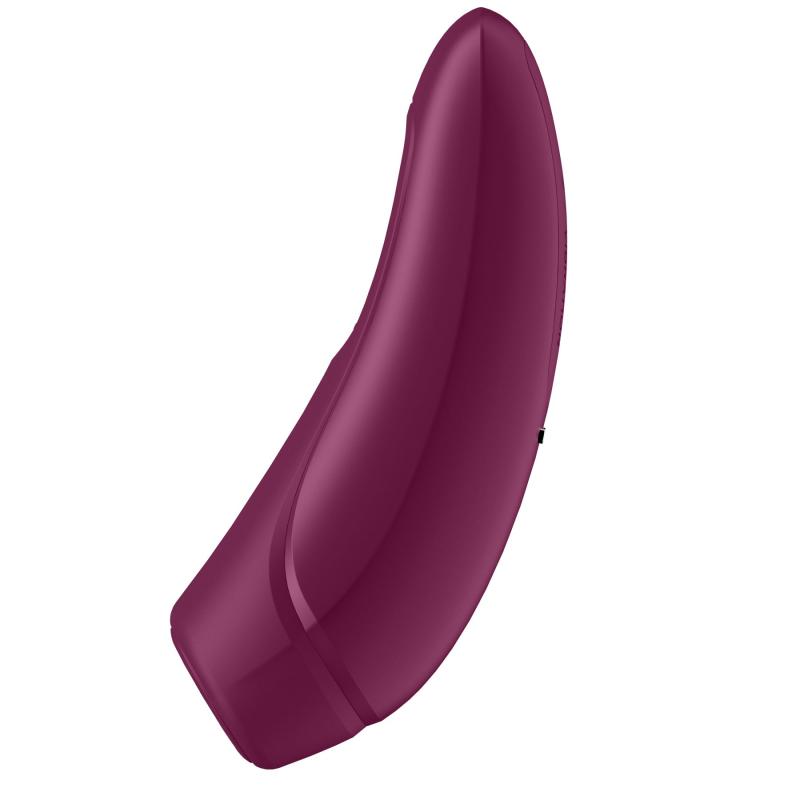 SO3780 Вакуумный клиторальный стимулятор Satisfyer Curvy 1+ Rose Red с управлением через интернет